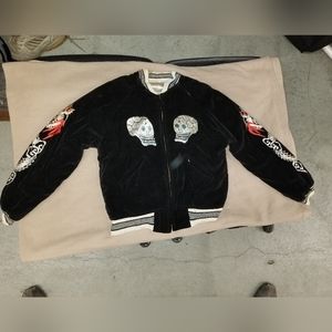 1950 Japan Reversible Souvenir Sukajan Jacket Embroidered 